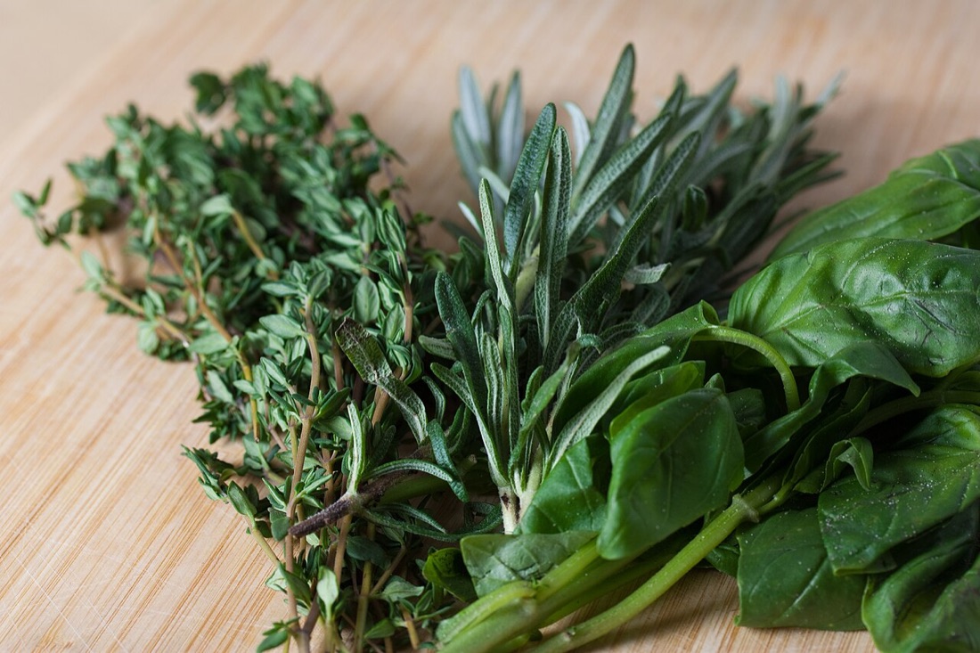 Thyme, sage and other Mediterranean herbs