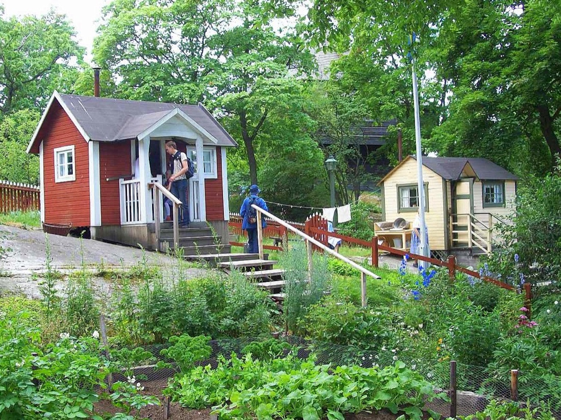 A productive vegetable garden